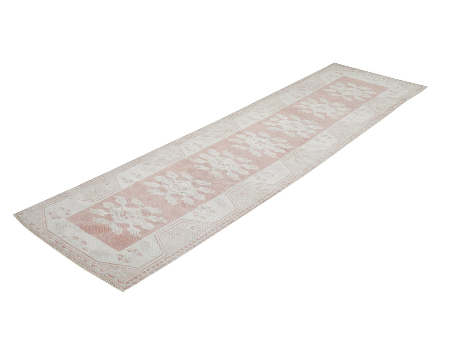 Vintage Oushak Runner Rug, Handmade Runner Rug, Turkish Runner, Hallway Runner, Long Narrow Runner Rug, Carpet Runner, Runner Rug 3x9, 12427