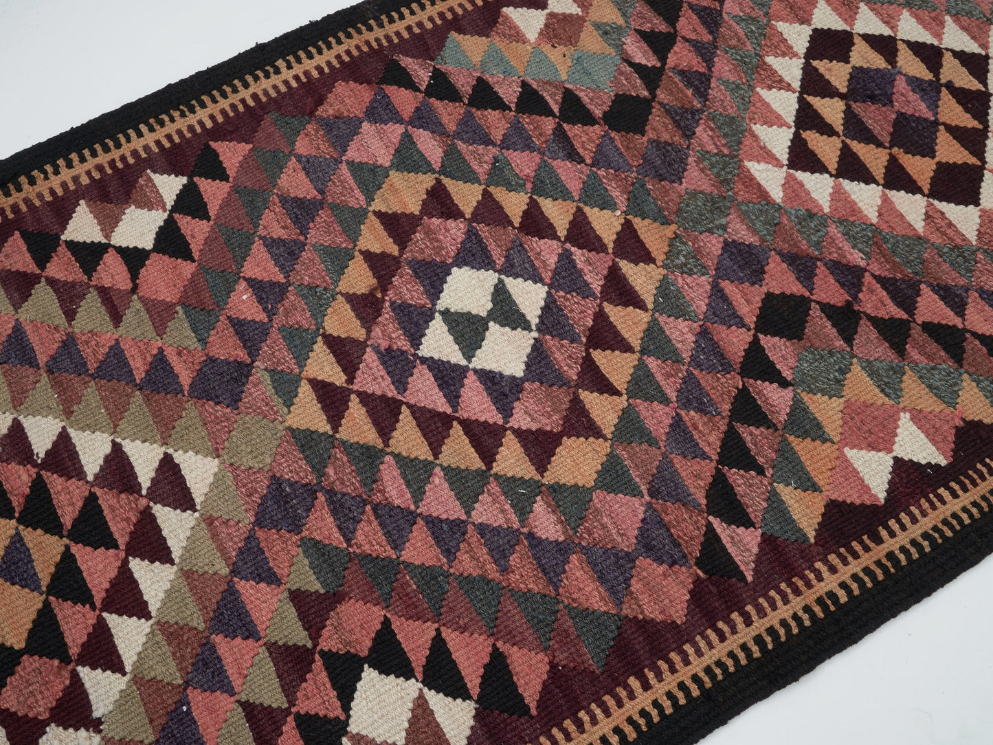 Oushak Runner, Vintage Runner, Handmade Runner Rug, Turkish Kilim Runner, Long Runner, Anatolia Rug, Bohemian Rug, Runner Rug 3x11, 11421