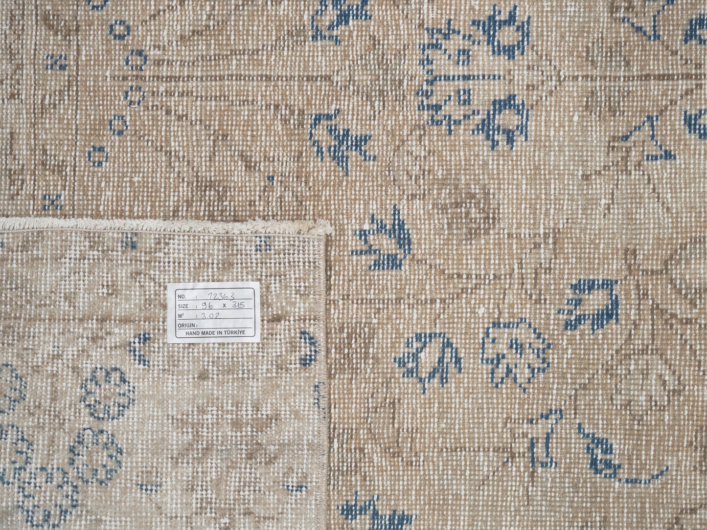 Carpet Runner, Turkish Runner, Vintage Runner, Handmade Runner Rug, Hallway Runner, Oushak Runner, Scandinavian Rug, Rug Runner 3x10, 12363