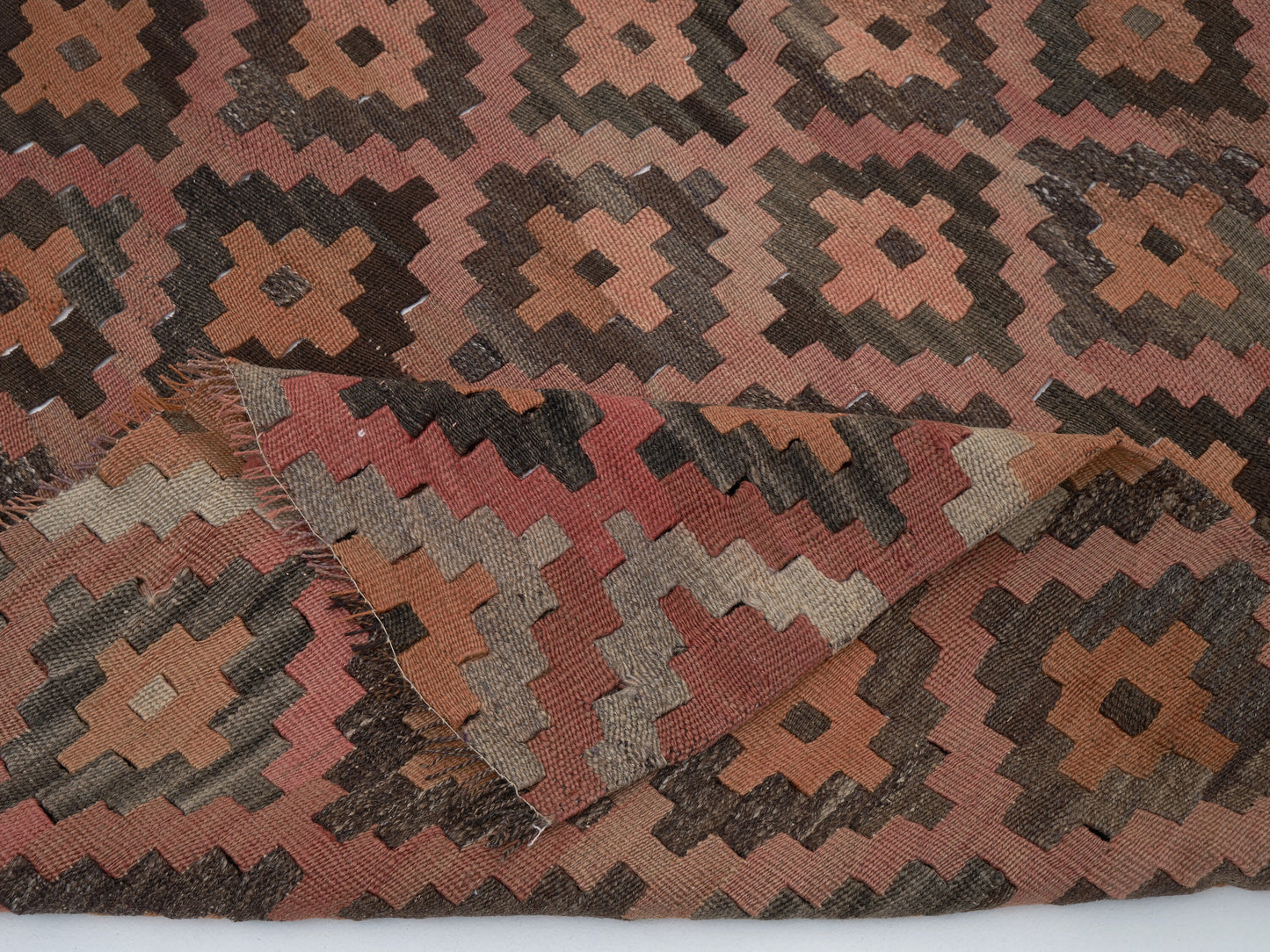 Oushak Runner, Kilim Runner Rug, Turkish Runner, Handmade Runner Rug, Vintage Runner, Long Runner, Hallway Runner, Runner Rug 3x13, 11435