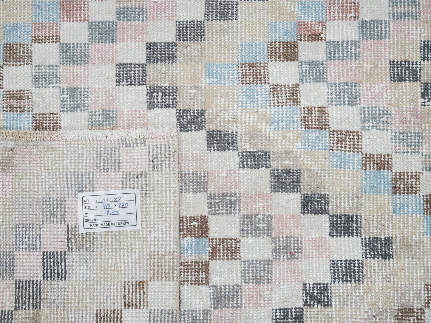 Rug 3x6, Turkish Rug, Area Rug, Vintage Rug, Oushak Rug, Handmade Rug, Neutral Rug, Contemporary Decor, Carpet Rug, Vintage Carpet, 12438