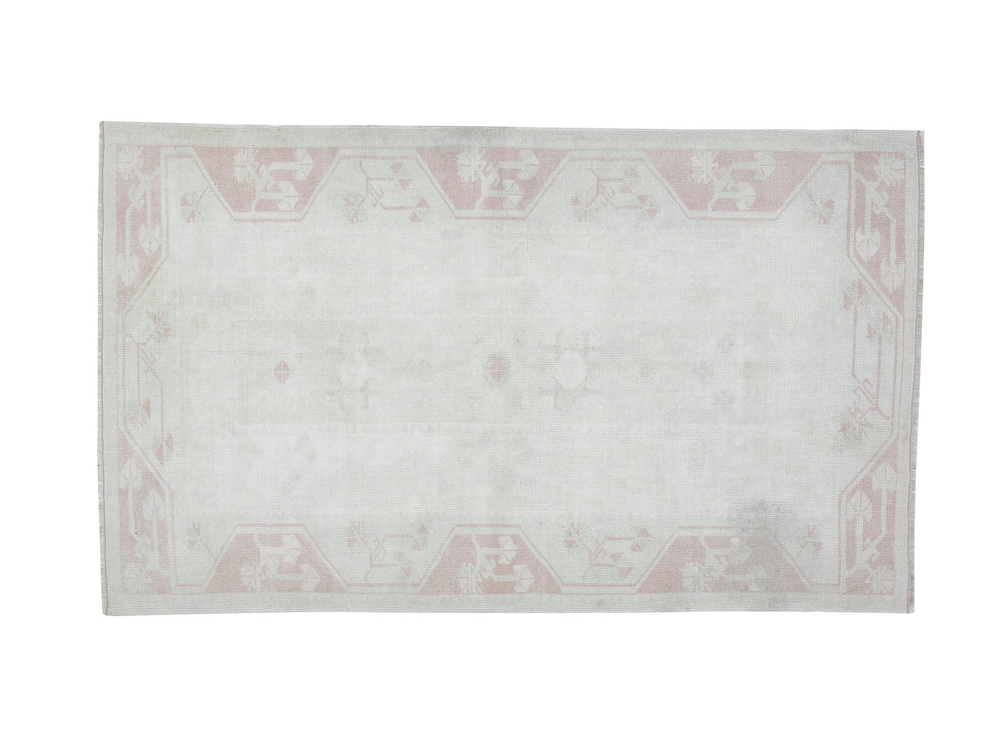 Vintage Handmade Area Rug, Turkish Oushak Rug, Turkey Rug, Rug 4x6, Neutral Muted Rug, Bedroom Rug, Coastal Decor, Vintage Carpet, 12436