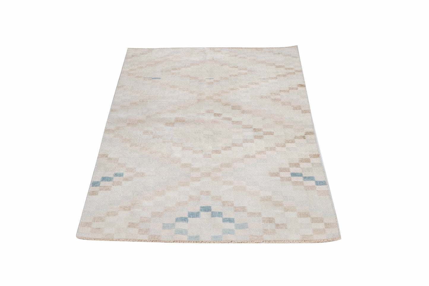 Turkish Vintage Oushak Rug, Handmade Area Unique Rug, Neutral Muted Rug, Living Room Rug, Turkey Rug, Vintage Carpet, Rug 3x5, 12323