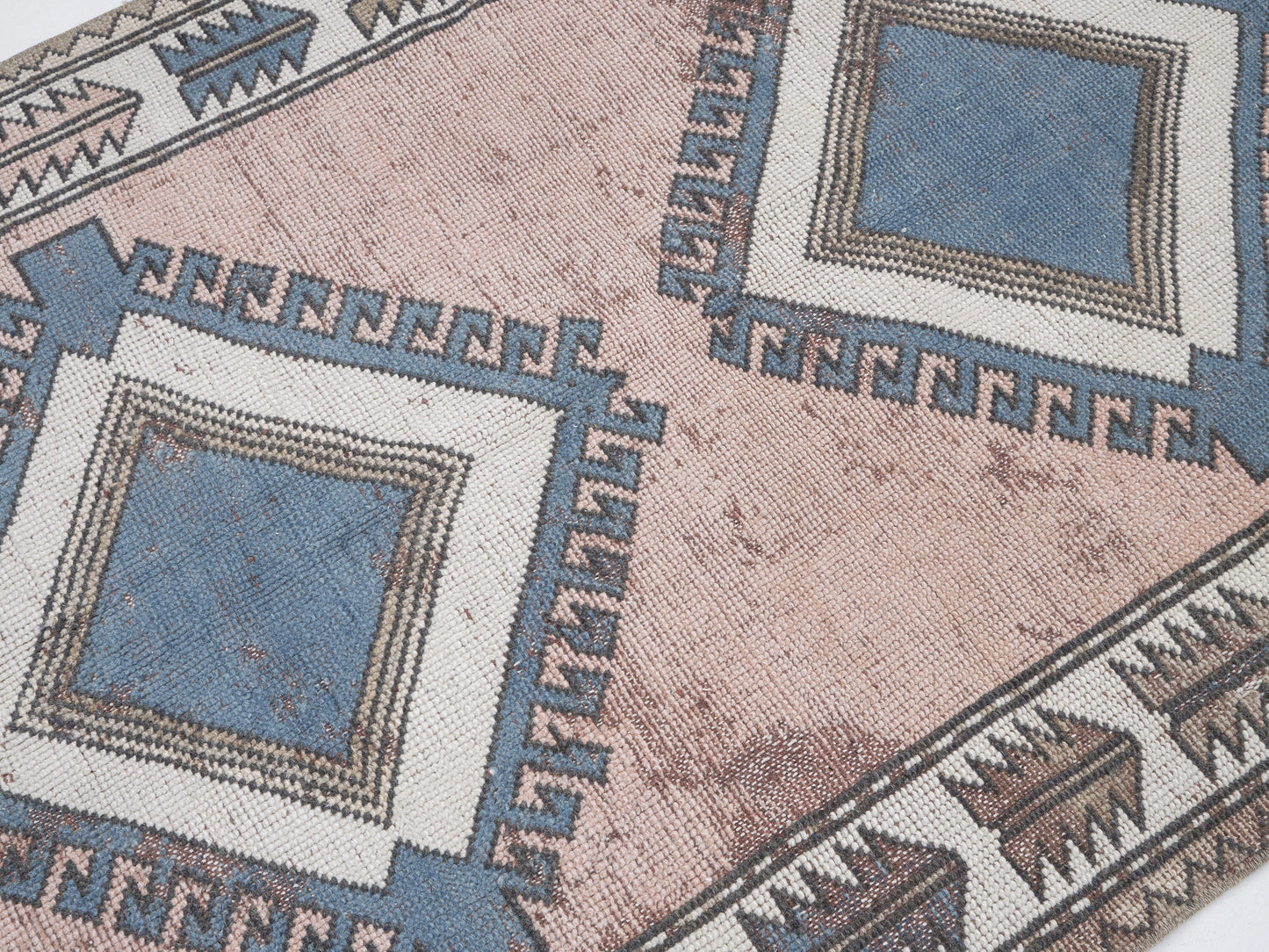 Turkish Vintage Rug, Handmade Area Rug, Oushak Rug, Neutral Muted Rug, Bedroom Rug, Bohemian Rug, Vintage Carpet, Turkey Rug, Rug 4x6, 12324