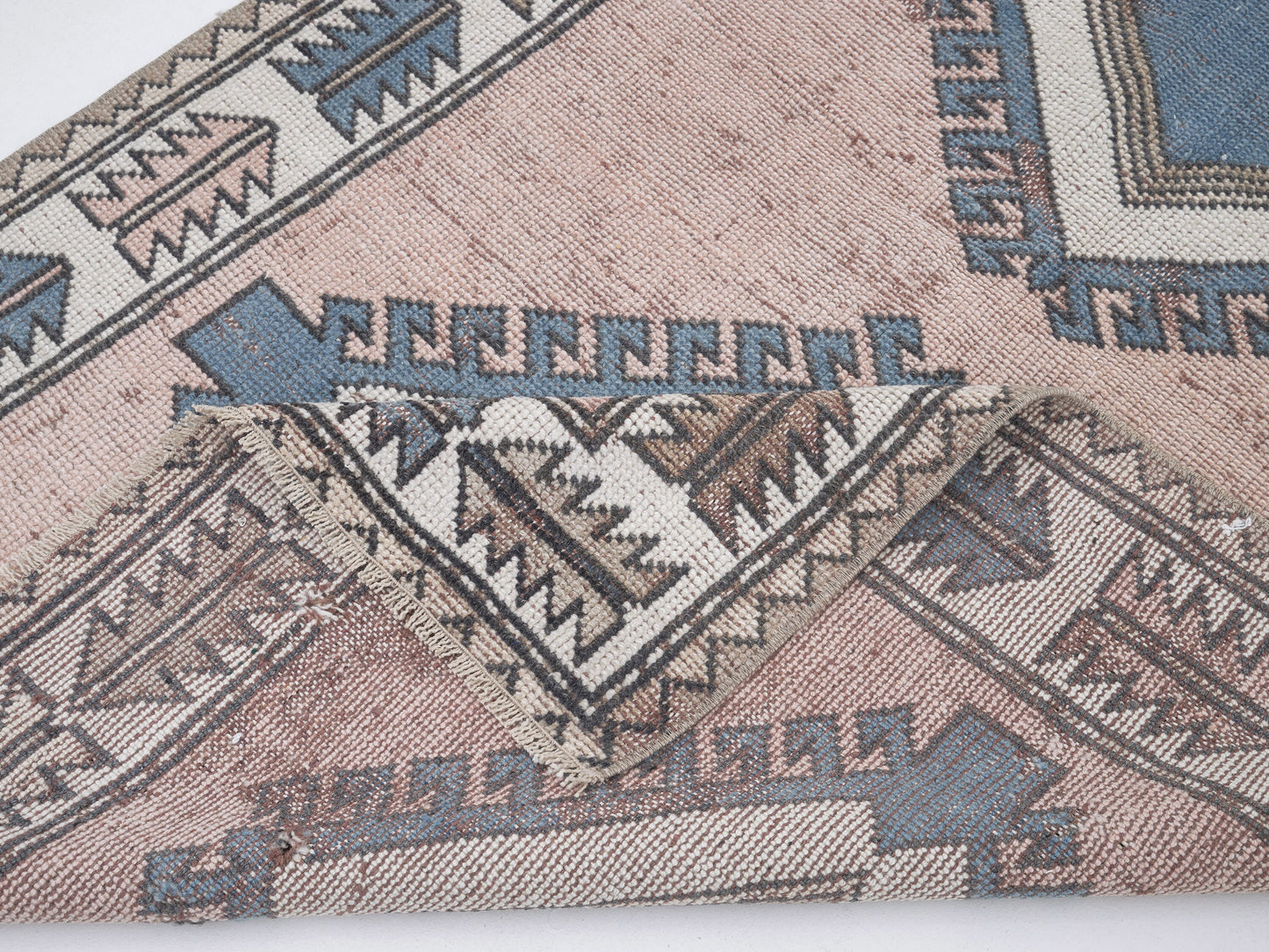 Turkish Vintage Rug, Handmade Area Rug, Oushak Rug, Neutral Muted Rug, Bedroom Rug, Bohemian Rug, Vintage Carpet, Turkey Rug, Rug 4x6, 12324
