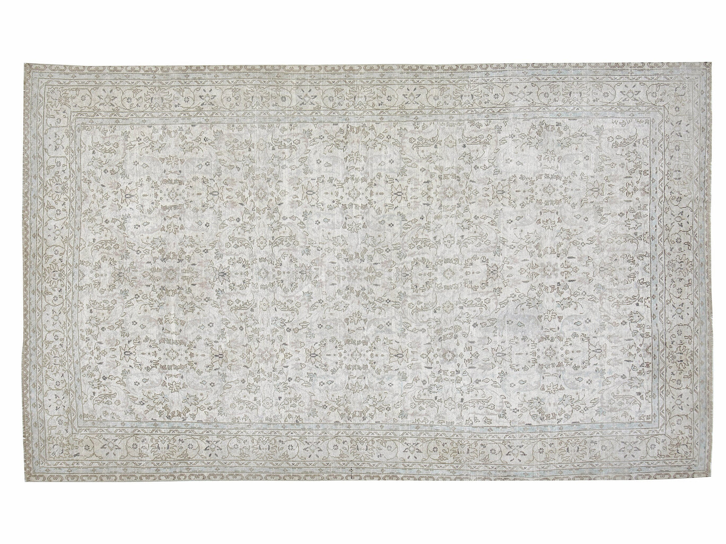 Vintage Handmade Area Rug, Turkish Oushak Antique Rug, Neutral Floor Rug, Anatolia Rustic Rug,Living Room Rug, Primitive Rug, Rug 6x9, 12357