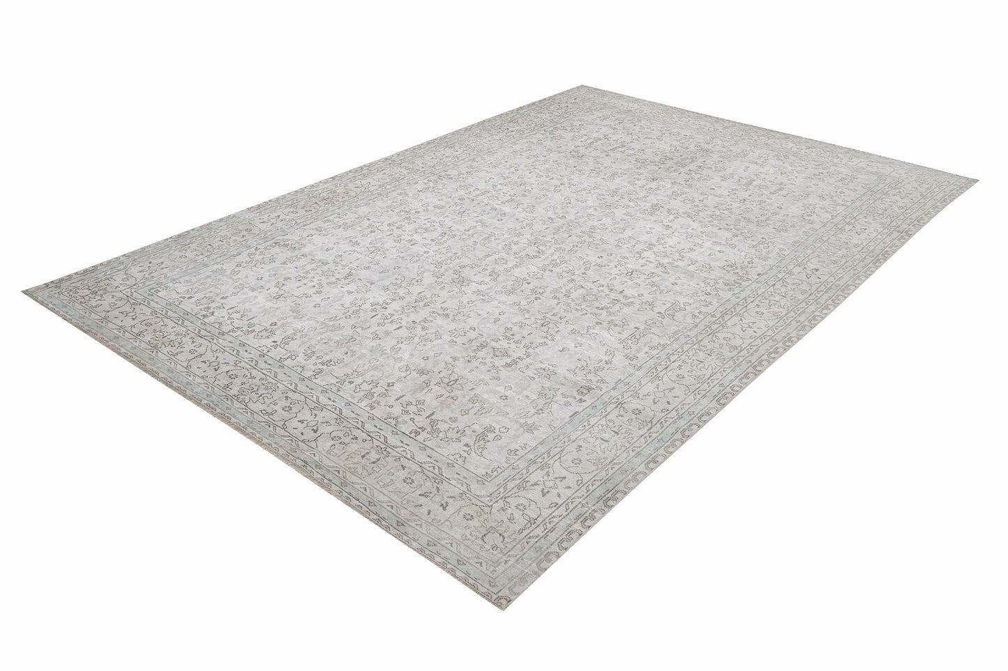 Vintage Handmade Area Rug, Turkish Oushak Antique Rug, Neutral Floor Rug, Anatolia Rustic Rug,Living Room Rug, Primitive Rug, Rug 6x9, 12357