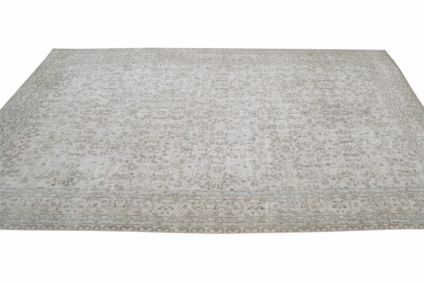 Vintage Handmade Area Rug, Turkish Oushak Antique Rug, Neutral Floor Rug, Anatolia Rustic Rug,Living Room Rug, Primitive Rug, Rug 6x9, 12357