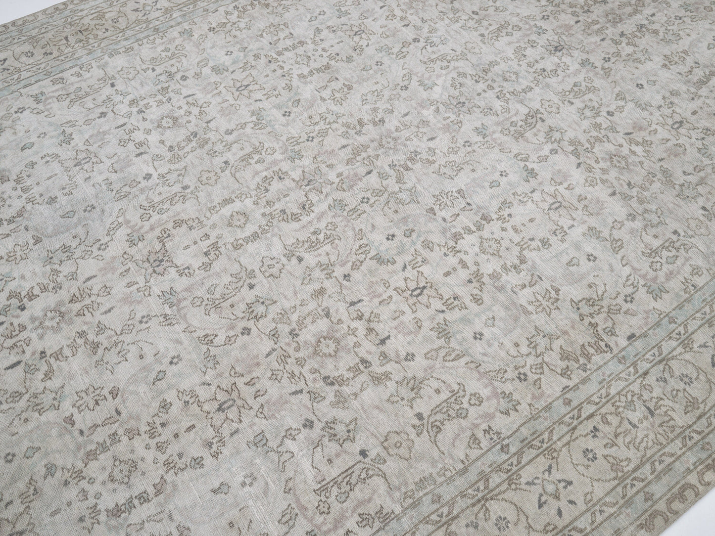 Vintage Handmade Area Rug, Turkish Oushak Antique Rug, Neutral Floor Rug, Anatolia Rustic Rug,Living Room Rug, Primitive Rug, Rug 6x9, 12357