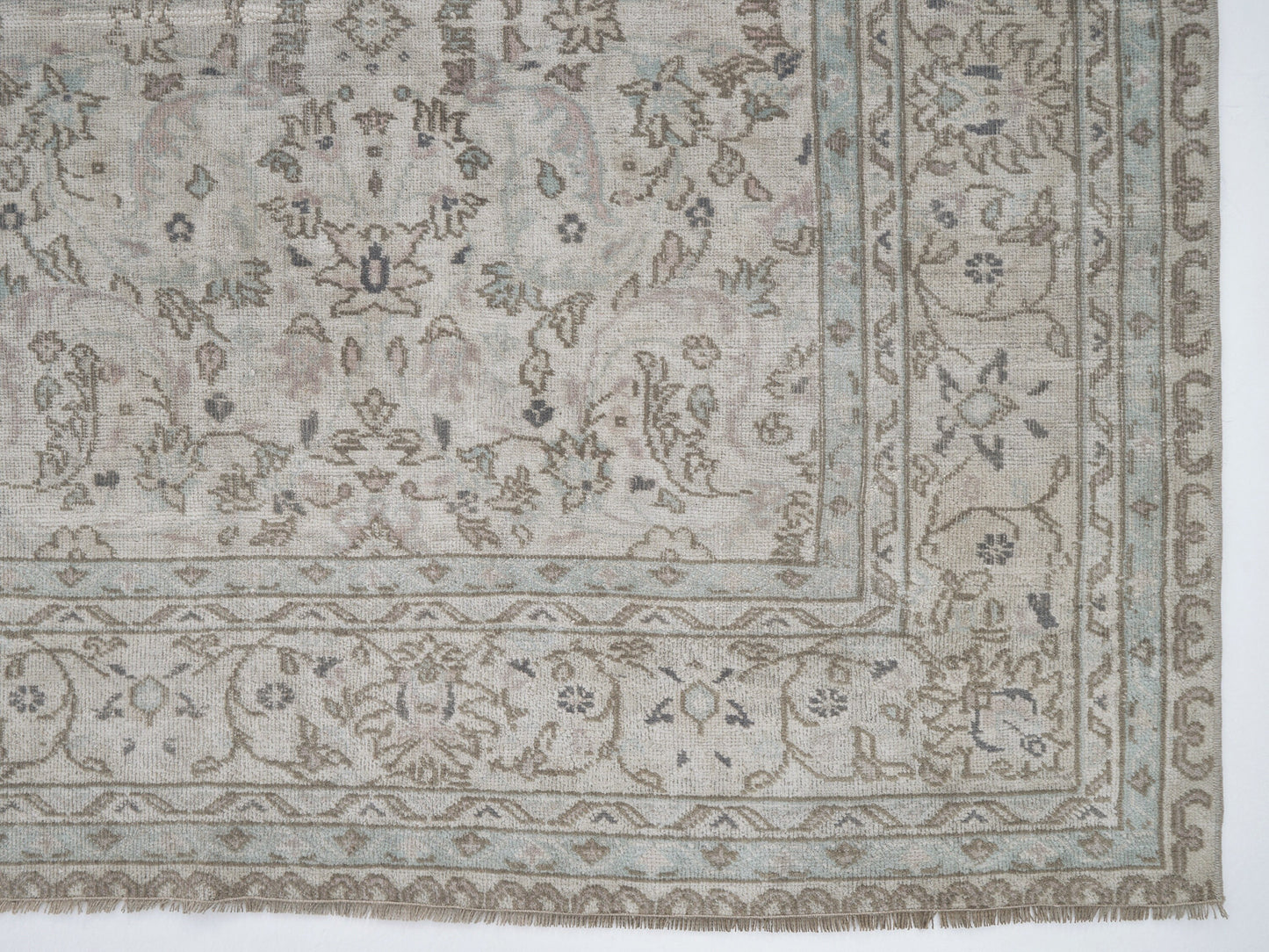 Vintage Handmade Area Rug, Turkish Oushak Antique Rug, Neutral Floor Rug, Anatolia Rustic Rug,Living Room Rug, Primitive Rug, Rug 6x9, 12357