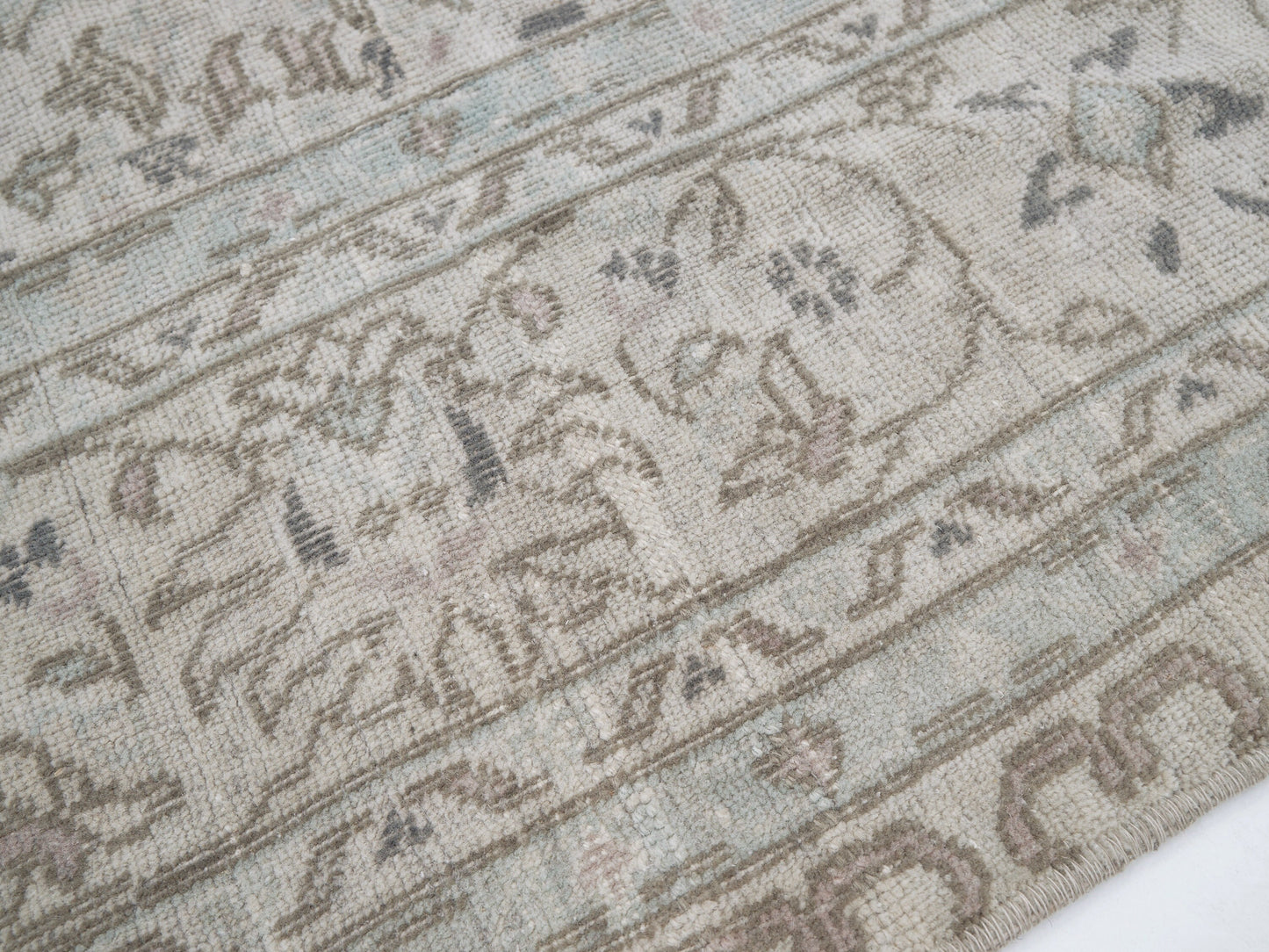Vintage Handmade Area Rug, Turkish Oushak Antique Rug, Neutral Floor Rug, Anatolia Rustic Rug,Living Room Rug, Primitive Rug, Rug 6x9, 12357