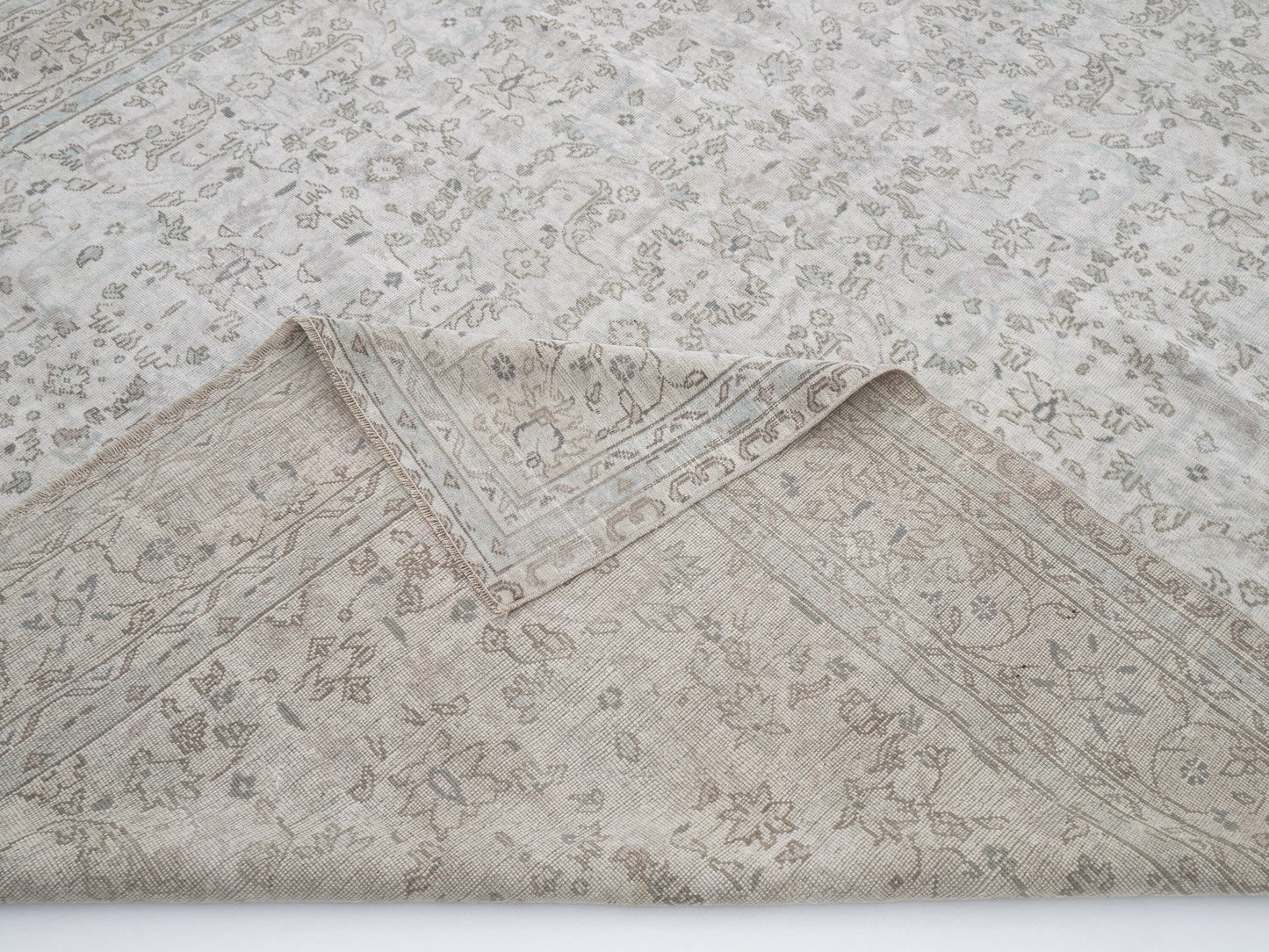 Vintage Handmade Area Rug, Turkish Oushak Antique Rug, Neutral Floor Rug, Anatolia Rustic Rug,Living Room Rug, Primitive Rug, Rug 6x9, 12357