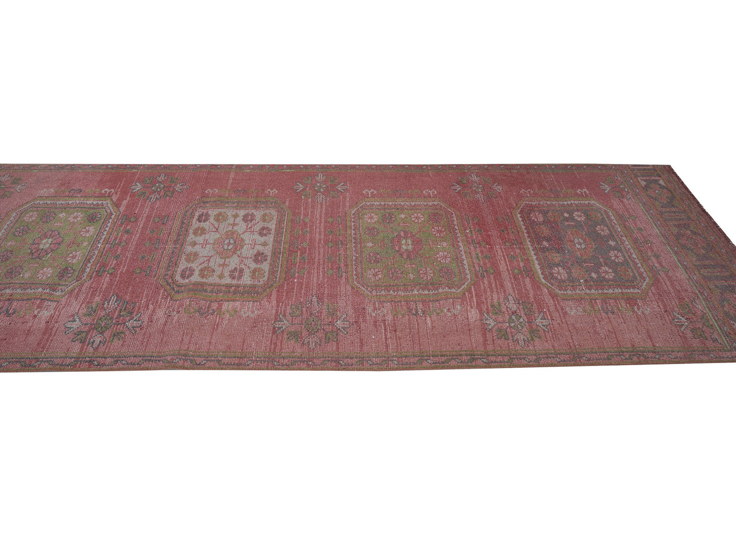 Turkish Runner, Vintage Runner, Oushak Runner, Handmade Runner Rug, Carpet Runner, Long Runner, Hallway Runner, Runner Rug 3x12, 12417