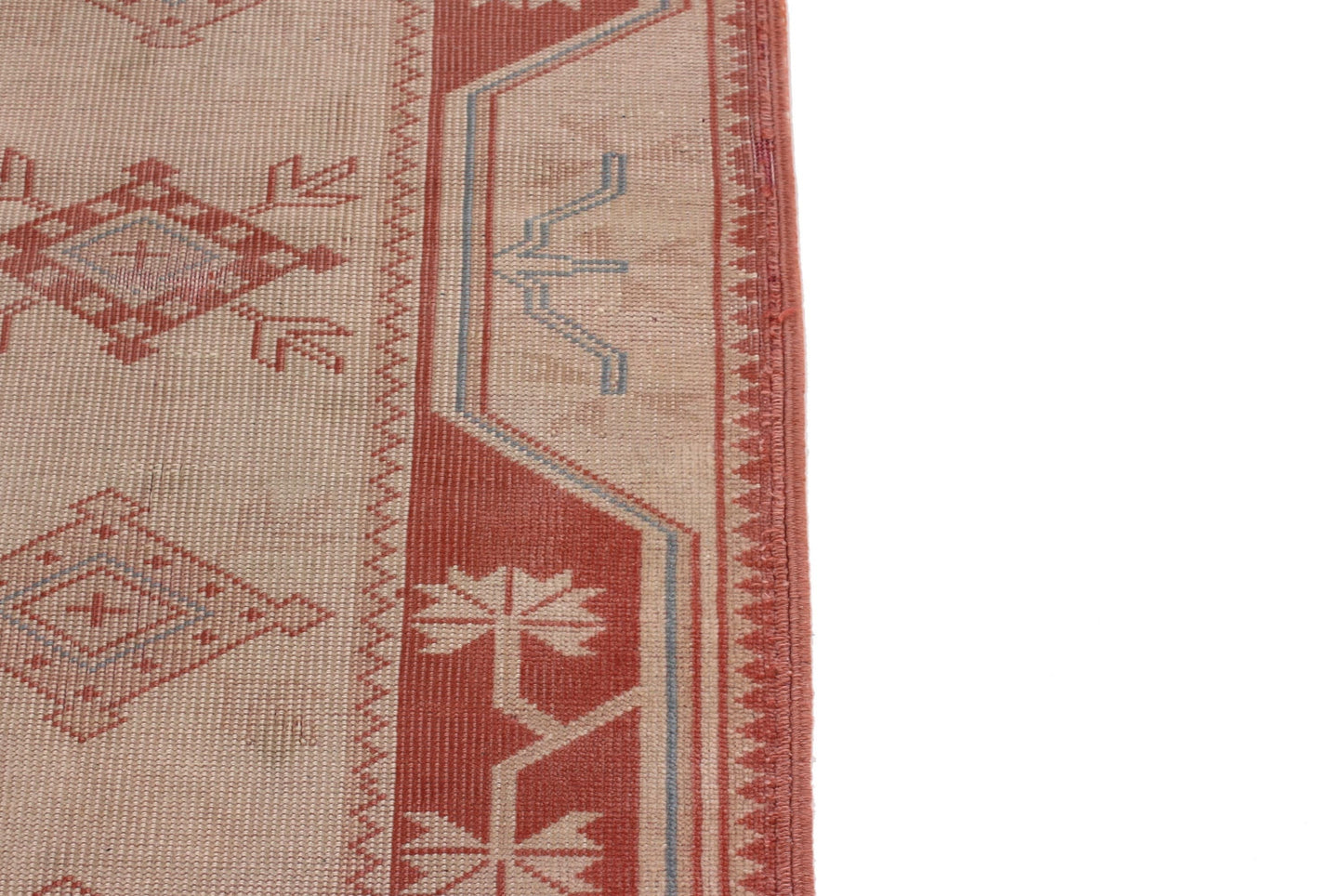 Turkish Rug Orange Beige 3x9, Hallway Kitchen Rug, Carpet Runner, Turkish Vintage Oushak Runner, Boho, 6131