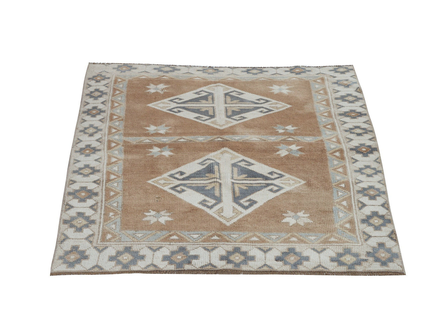 Turkish Vintage Oushak Rug, Handmade Area Eclectic Rug, Anatolia Rug, Carpet Rug, Turkish Carpet, Turkey Rug, Bohemian Rug, Rug 3x5, 12421
