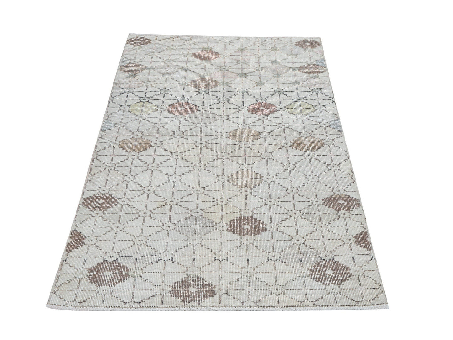 Oushak Rug, Area Rug, Vintage Rug, Handmade Rug, Turkish Rug, Neutral Rug, Living Room Rug, Turkish Carpet, Carpet Rug, Rug 3x6, 12422