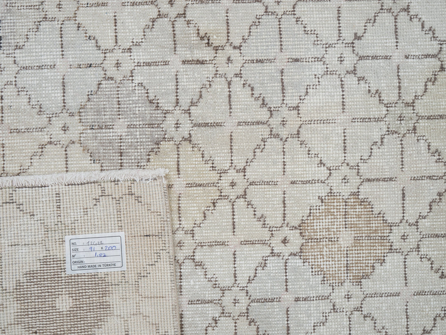 Oushak Rug, Area Rug, Vintage Rug, Handmade Rug, Turkish Rug, Neutral Rug, Living Room Rug, Turkish Carpet, Carpet Rug, Rug 3x6, 12422