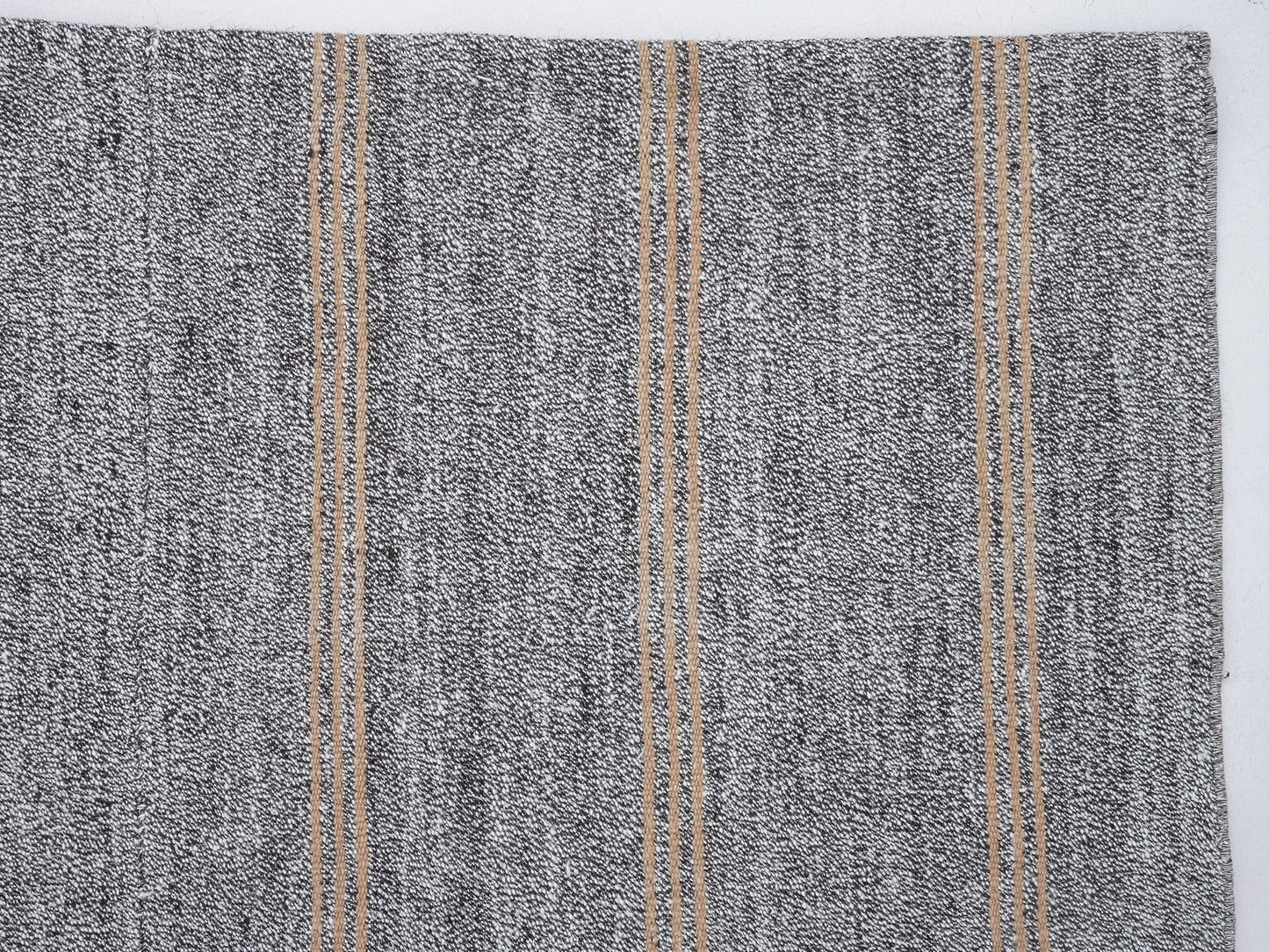 Handmade Area Kilim Rug, Turkish Striped Kilim Rug, Vintage Faded Kilim Rug, Office Rug, Contemporary Decor, Gray Rug, Kilim Rug 6x7, 12188