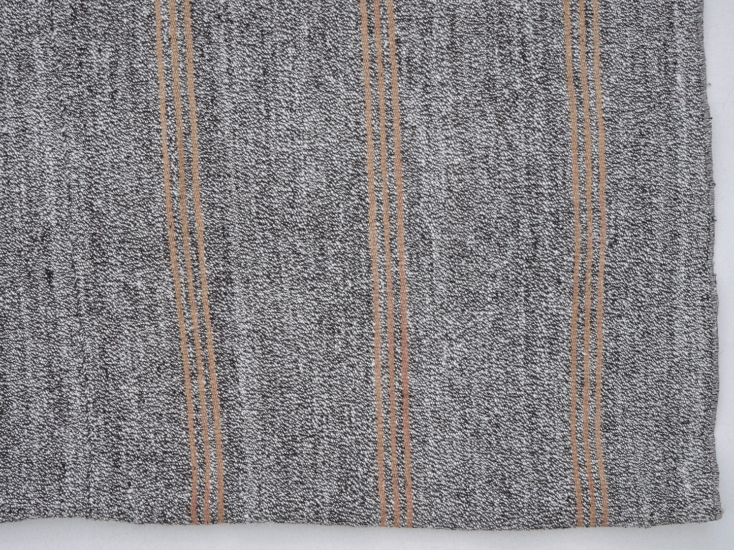 Handmade Area Kilim Rug, Turkish Striped Kilim Rug, Vintage Faded Kilim Rug, Office Rug, Contemporary Decor, Gray Rug, Kilim Rug 6x7, 12188