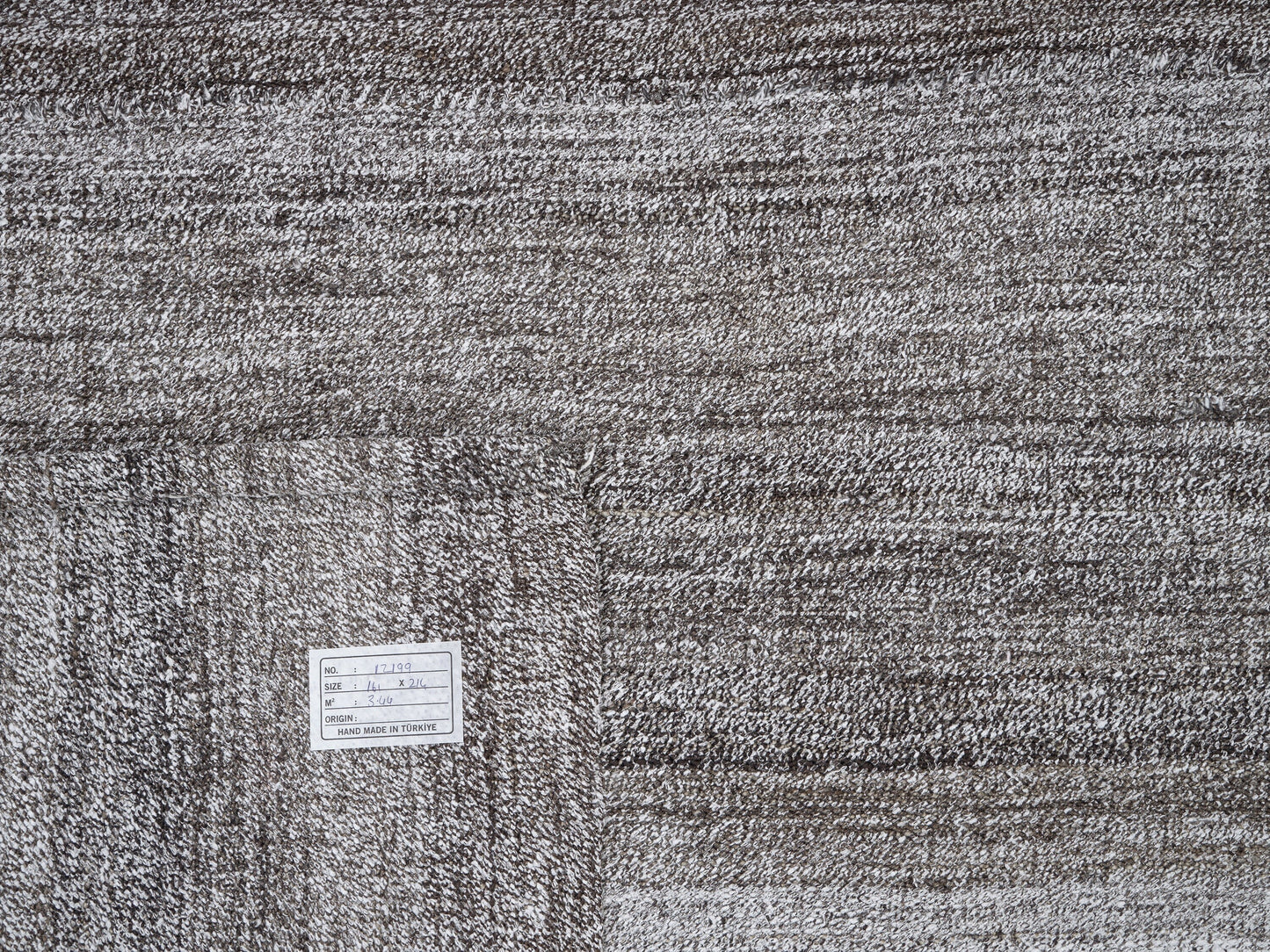 Turkish Handmade Area Kilim Rug, Neutral Muted Rug, Vintage Faded Kilim Rug, Office Rug, Gray Rug, Coastal Decor, Kilim Rug 5x7, 12199