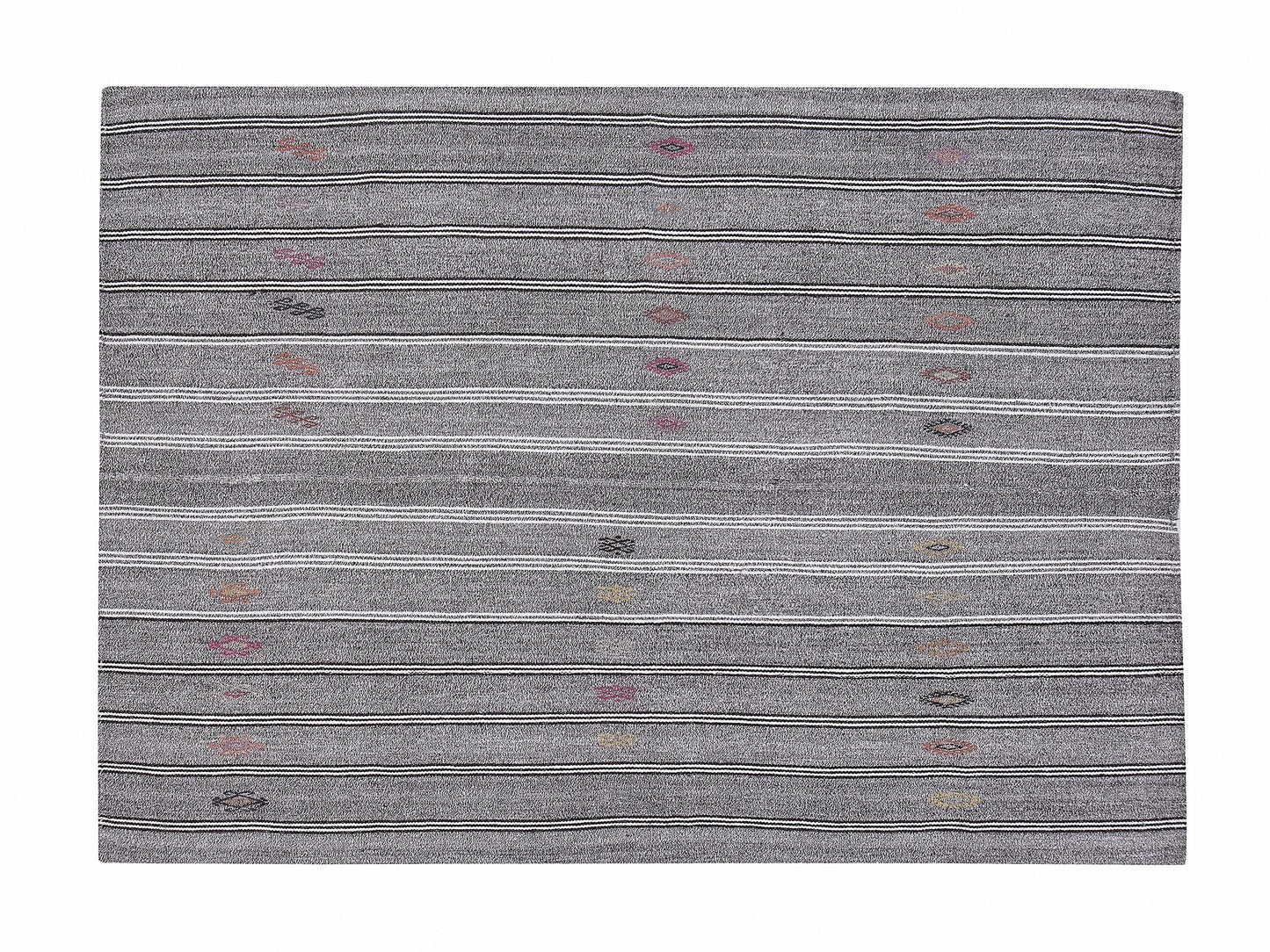 Handmade Kilim Rug, Vintage Kilim Rug, Turkish Kilim Rug, Area Kilim Rug, Gray Rug, Coastal Decor, Kid Room Rug, Rug Kilim 6x7, 12202