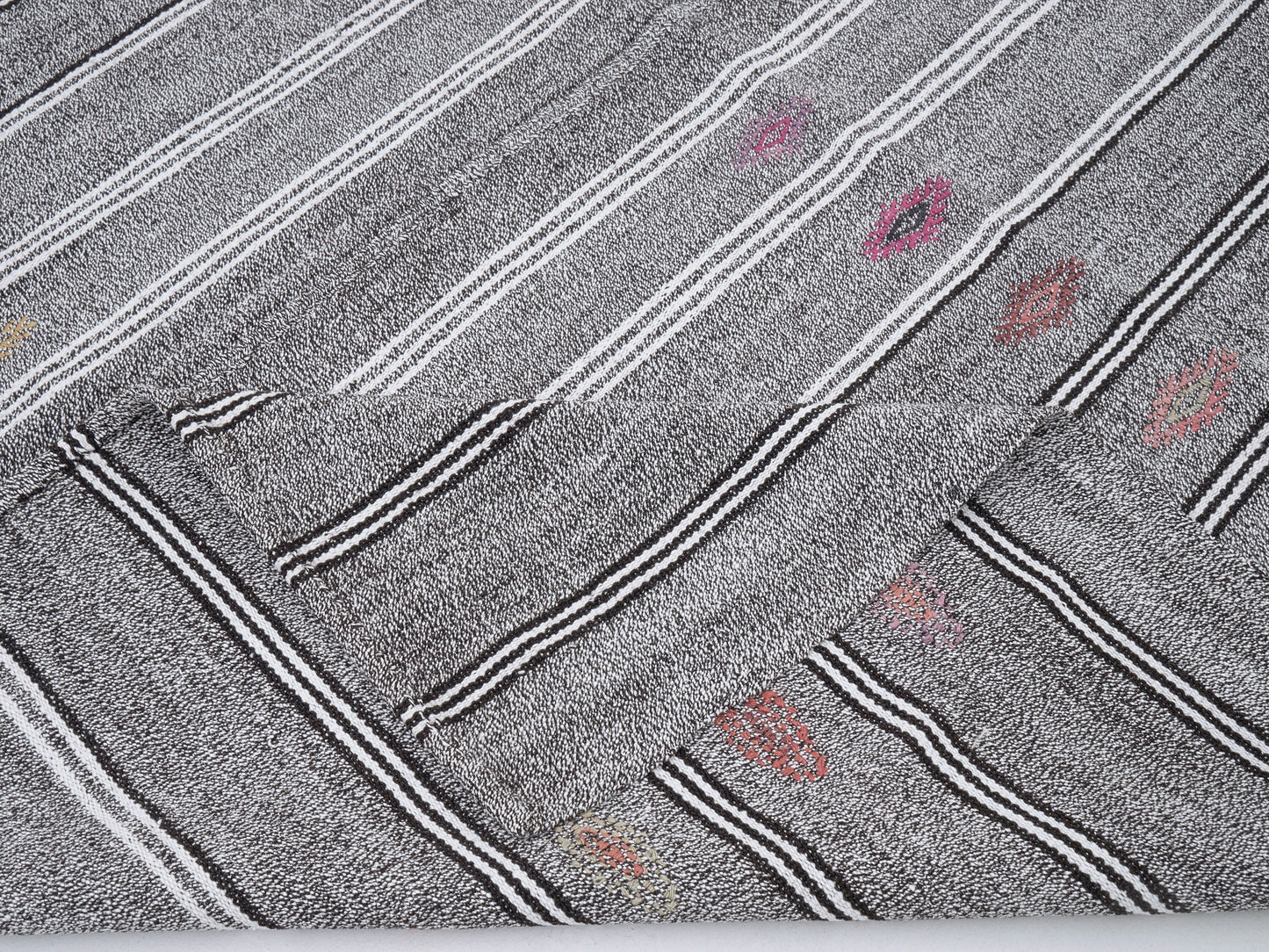 Handmade Kilim Rug, Vintage Kilim Rug, Turkish Kilim Rug, Area Kilim Rug, Gray Rug, Coastal Decor, Kid Room Rug, Rug Kilim 6x7, 12202