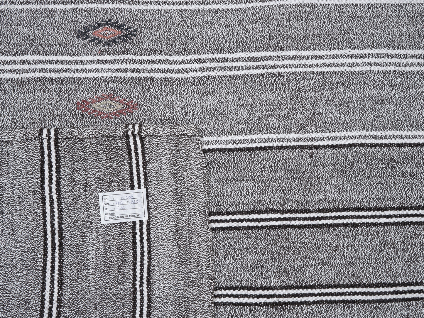Handmade Kilim Rug, Vintage Kilim Rug, Turkish Kilim Rug, Area Kilim Rug, Gray Rug, Coastal Decor, Kid Room Rug, Rug Kilim 6x7, 12202
