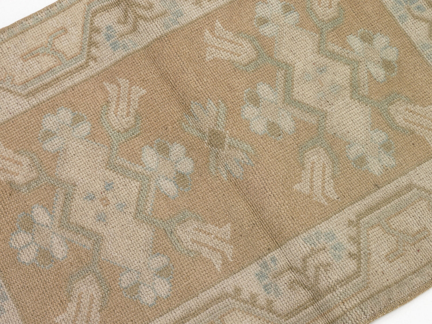 Vintage Neutral Oushak Rug ,Small Vintage Rug 2x3, Anatolian Turkish Rug , Faded Handmade Rug , Door mat Carpet Rug ,Small Area Rug,8898