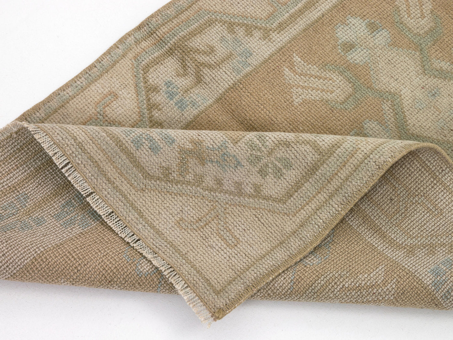 Vintage Neutral Oushak Rug ,Small Vintage Rug 2x3, Anatolian Turkish Rug , Faded Handmade Rug , Door mat Carpet Rug ,Small Area Rug,8898
