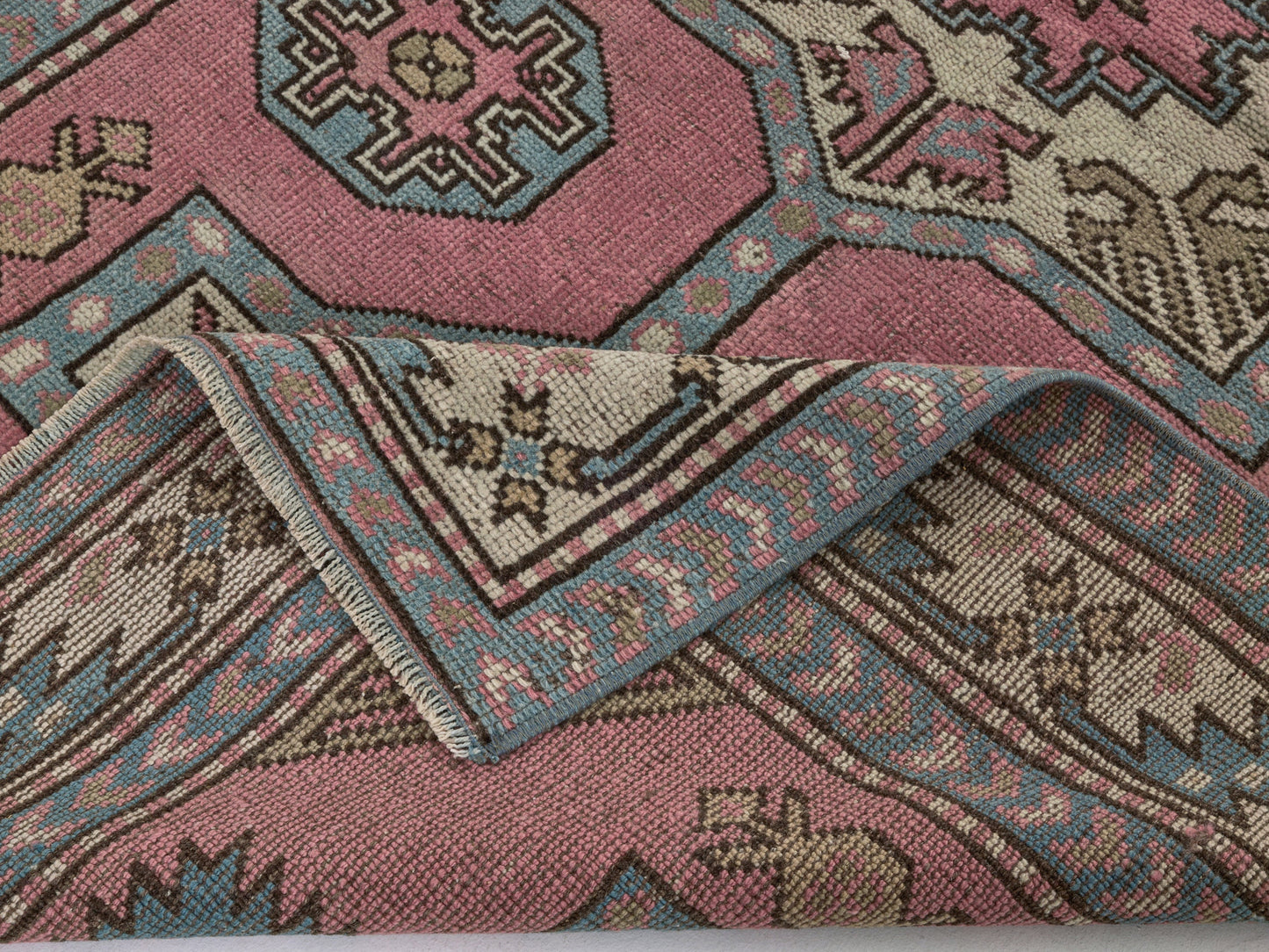 4x7 Area rug, Antique Handmade Vintage Rug, Anatolian Turkish Oushak Rug, Ethnic Neutral Rug, Tribal rug , Small Carpet Rug, 8918