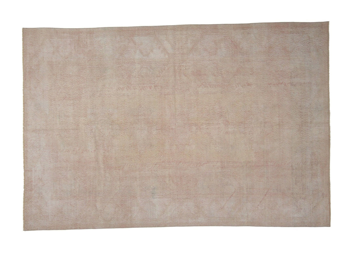 Beige Oushak Area Rug , 7x10 Oushak Vintage Turkish rug ,Scandinavian Rug, Living room rug, Turkish Rug Beige, 7433