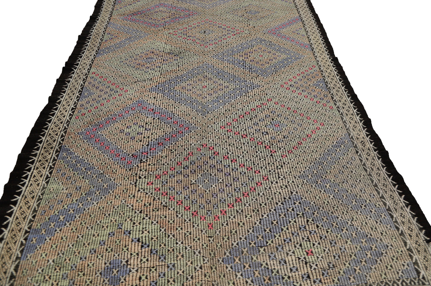 Turkish Kilim 6x11, Vintage Area Kilim Rug, Contemporary Decorative Wool Rug, Living Room Rug, Entryway Rug, Kilim Rug, Striped Kilim, 8053