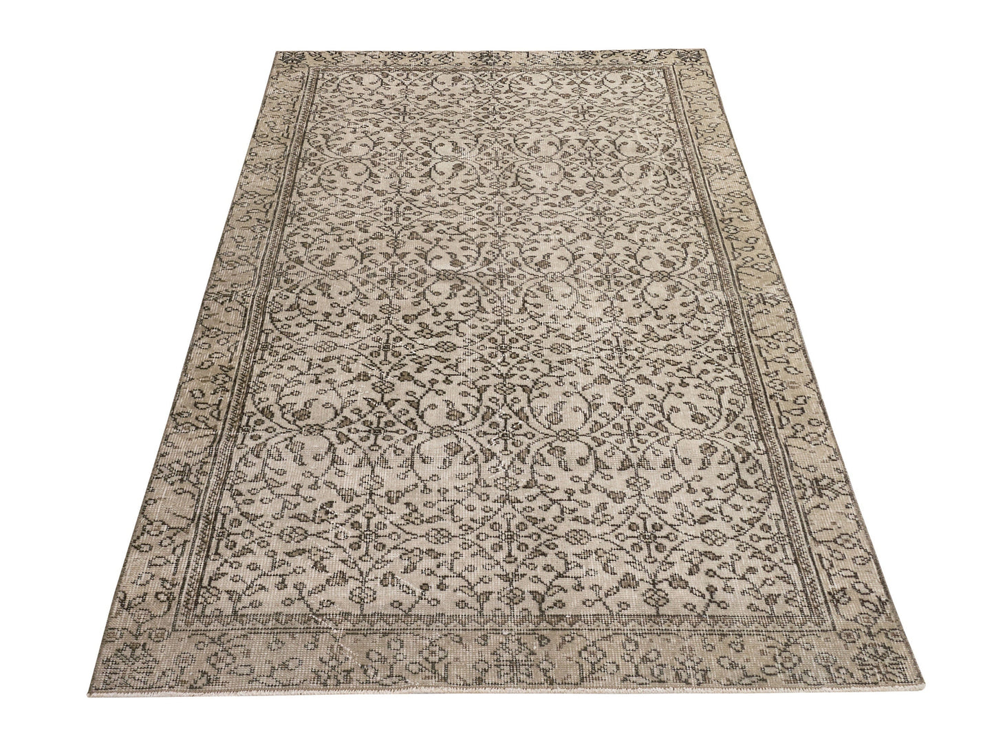 4x7 Area Rug , Vintage Turkish Handmade Rug ,Anatolia Oushak Rug, Bedroom Rug, Neutral Rug ,Unique Rug, Carpet rug, 9633