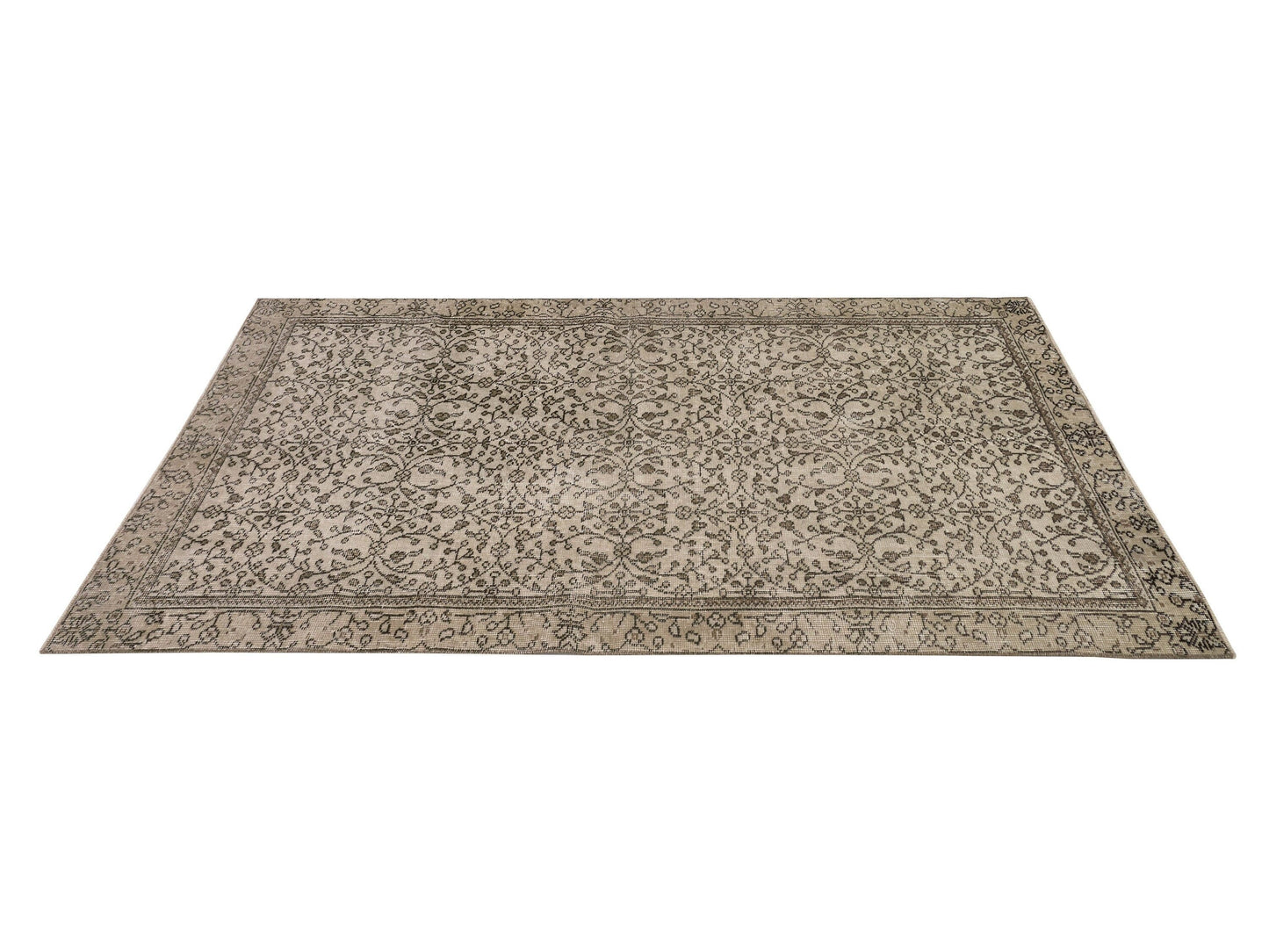 4x7 Area Rug , Vintage Turkish Handmade Rug ,Anatolia Oushak Rug, Bedroom Rug, Neutral Rug ,Unique Rug, Carpet rug, 9633