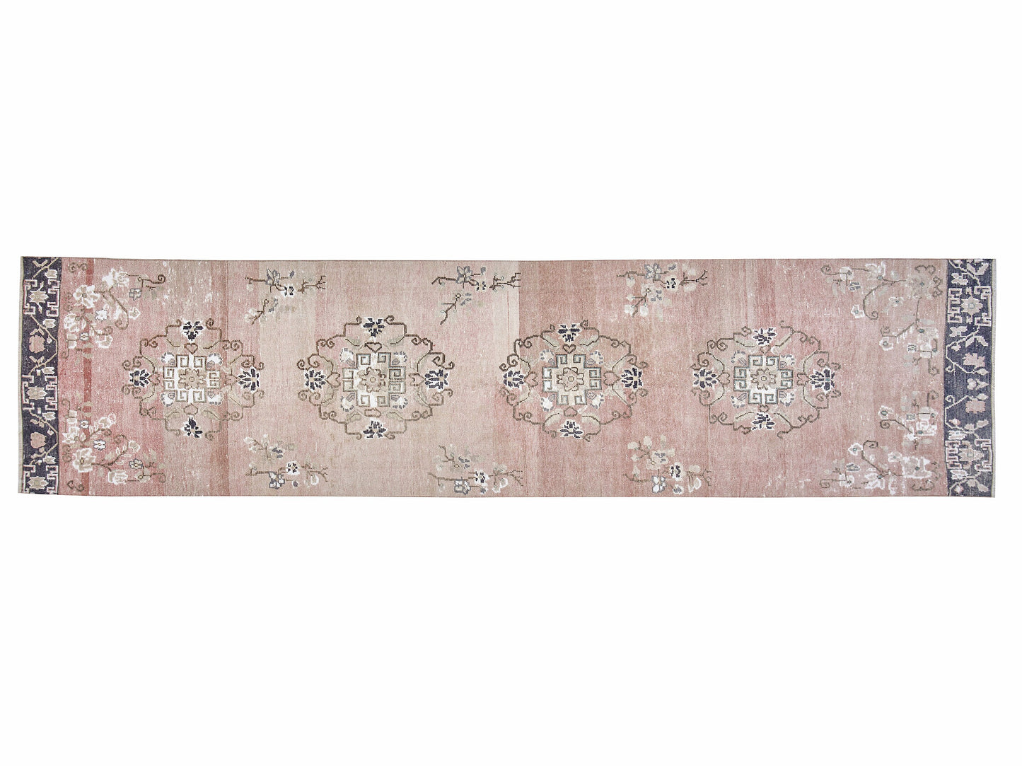 Turkish Runner, Oushak Runner, Vintage Runner, Hallway Runner, Carpet Runner, Runner Rug 3x12, Bohemian Rug,Long Runner, Floor Runner, 12481