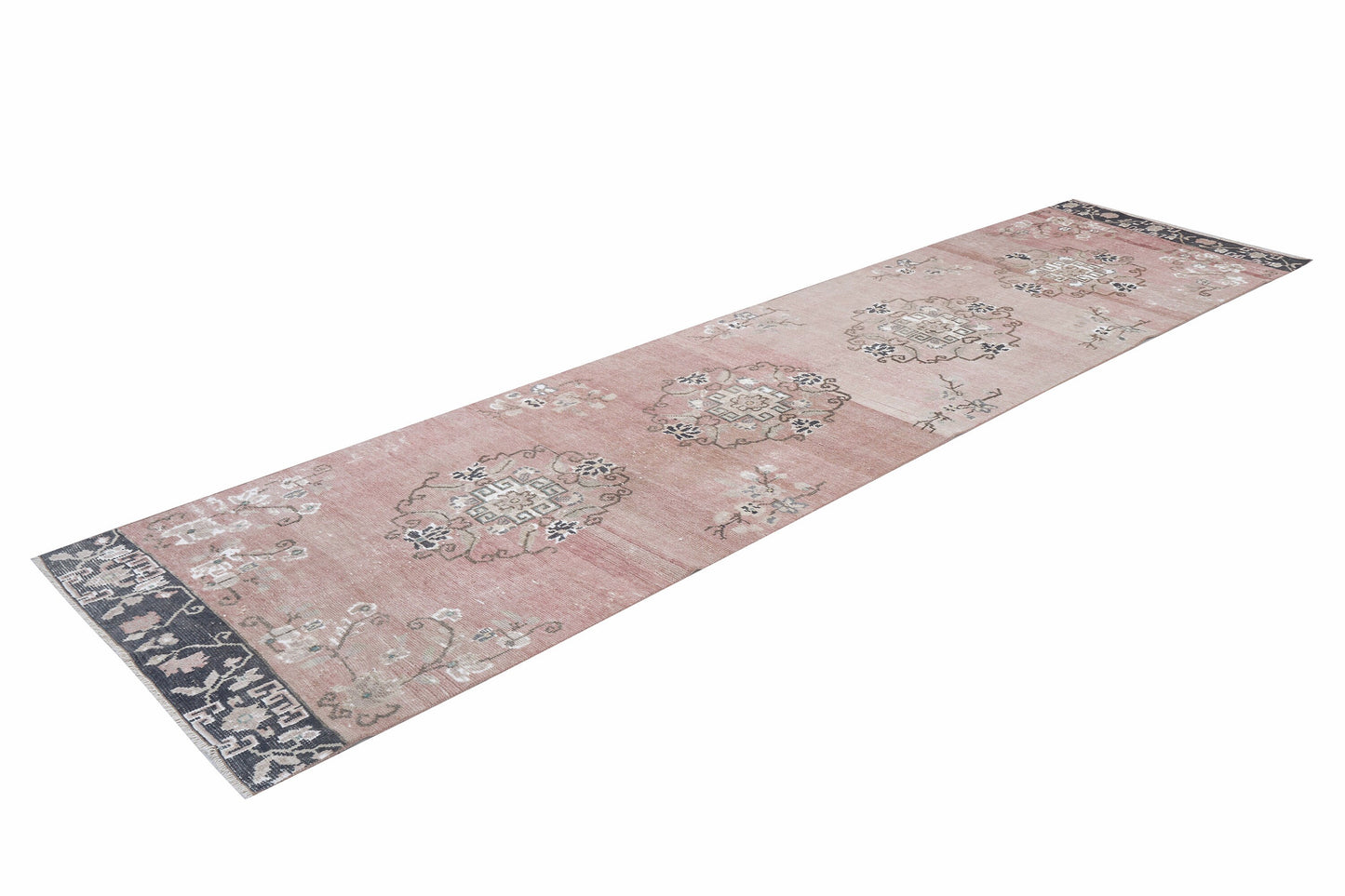 Turkish Runner, Oushak Runner, Vintage Runner, Hallway Runner, Carpet Runner, Runner Rug 3x12, Bohemian Rug,Long Runner, Floor Runner, 12481