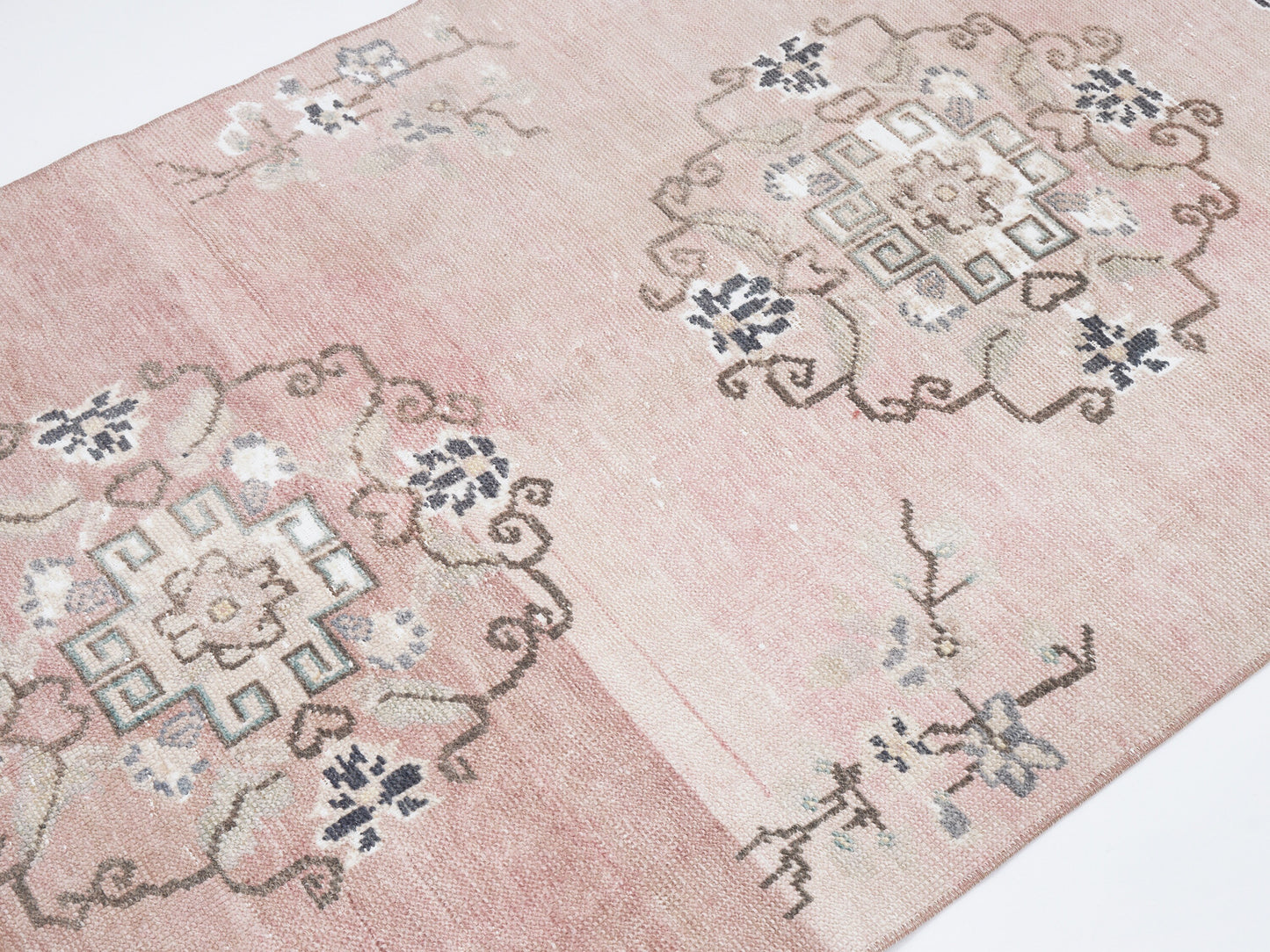 Turkish Runner, Oushak Runner, Vintage Runner, Hallway Runner, Carpet Runner, Runner Rug 3x12, Bohemian Rug,Long Runner, Floor Runner, 12481