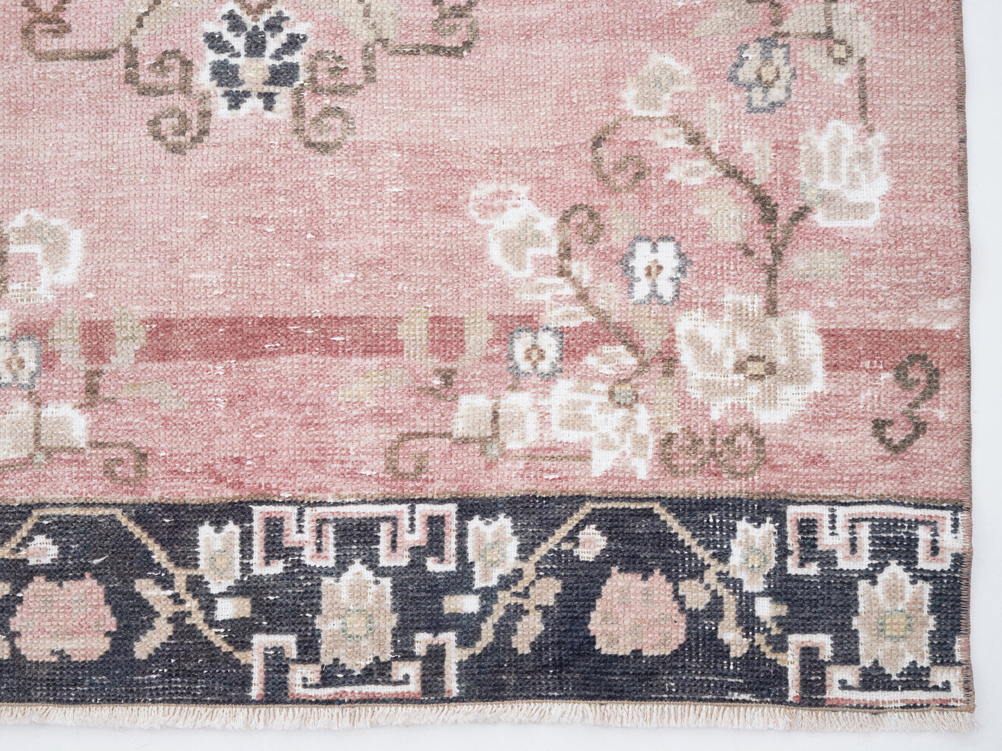 Turkish Runner, Oushak Runner, Vintage Runner, Hallway Runner, Carpet Runner, Runner Rug 3x12, Bohemian Rug,Long Runner, Floor Runner, 12481