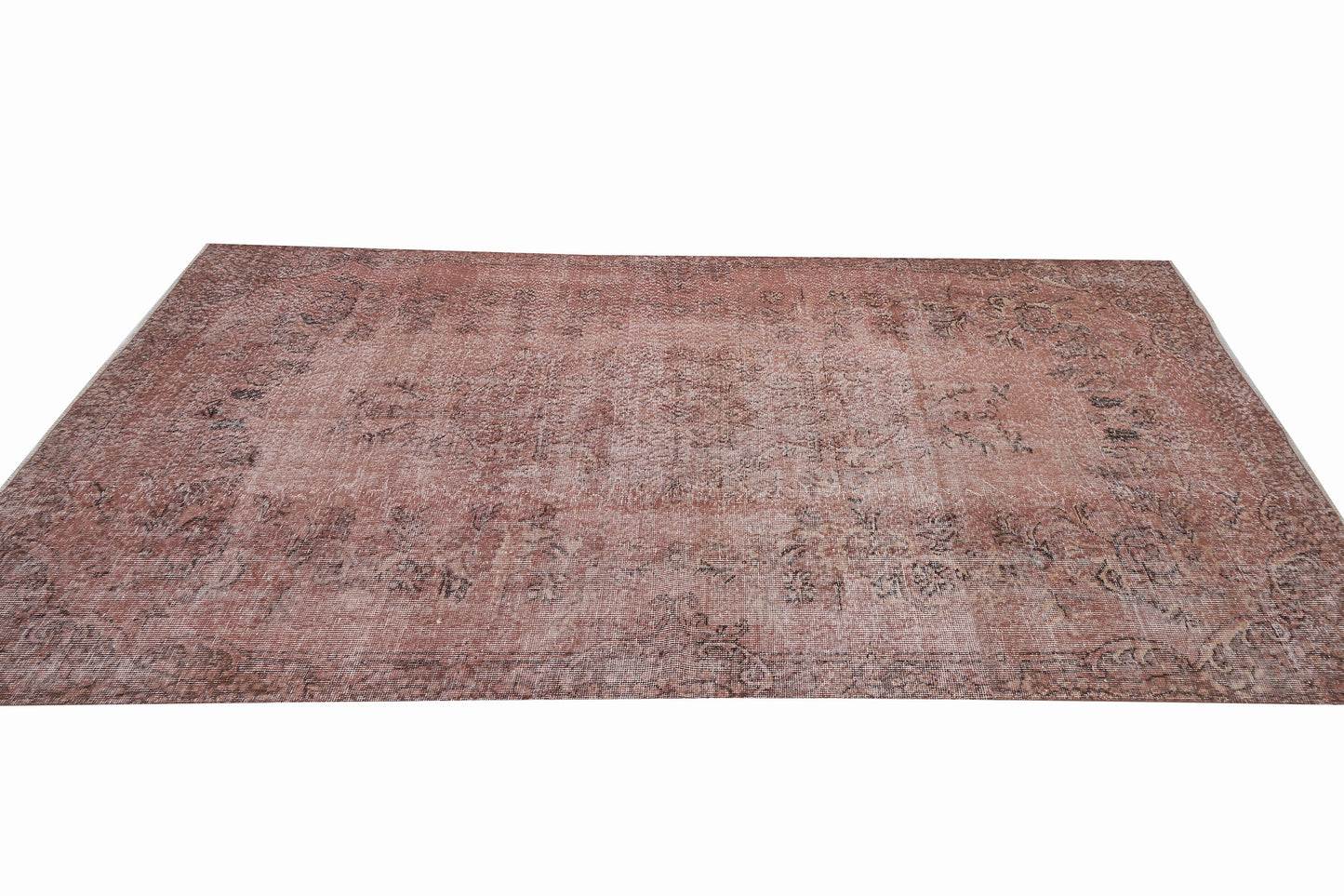 Turkish Vintage Rug, Handmade Oushak Rug, Area Faded Rug, Neutral Antique Rug, Bedroom Rug, Turkey Rug, Oushak Carpet, Rug 6x9, 12509