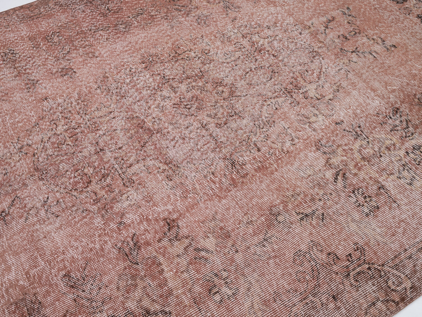 Turkish Vintage Rug, Handmade Oushak Rug, Area Faded Rug, Neutral Antique Rug, Bedroom Rug, Turkey Rug, Oushak Carpet, Rug 6x9, 12509