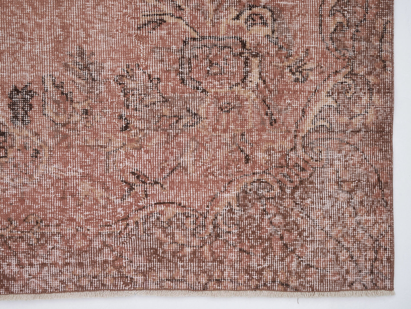 Turkish Vintage Rug, Handmade Oushak Rug, Area Faded Rug, Neutral Antique Rug, Bedroom Rug, Turkey Rug, Oushak Carpet, Rug 6x9, 12509