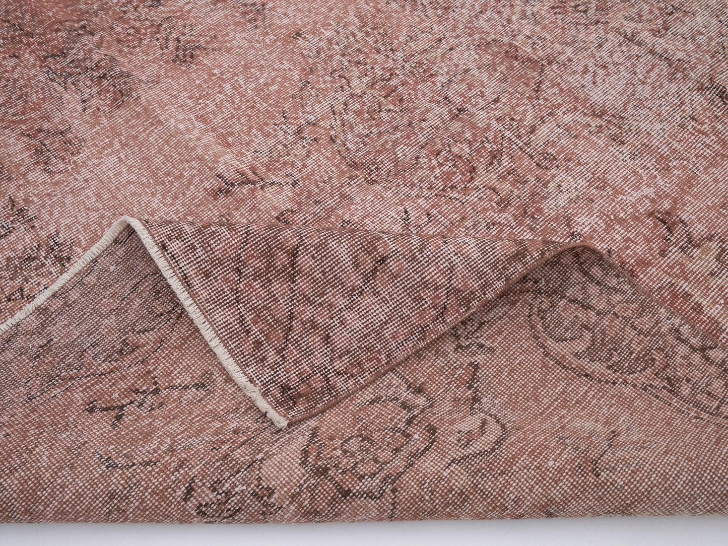 Turkish Vintage Rug, Handmade Oushak Rug, Area Faded Rug, Neutral Antique Rug, Bedroom Rug, Turkey Rug, Oushak Carpet, Rug 6x9, 12509