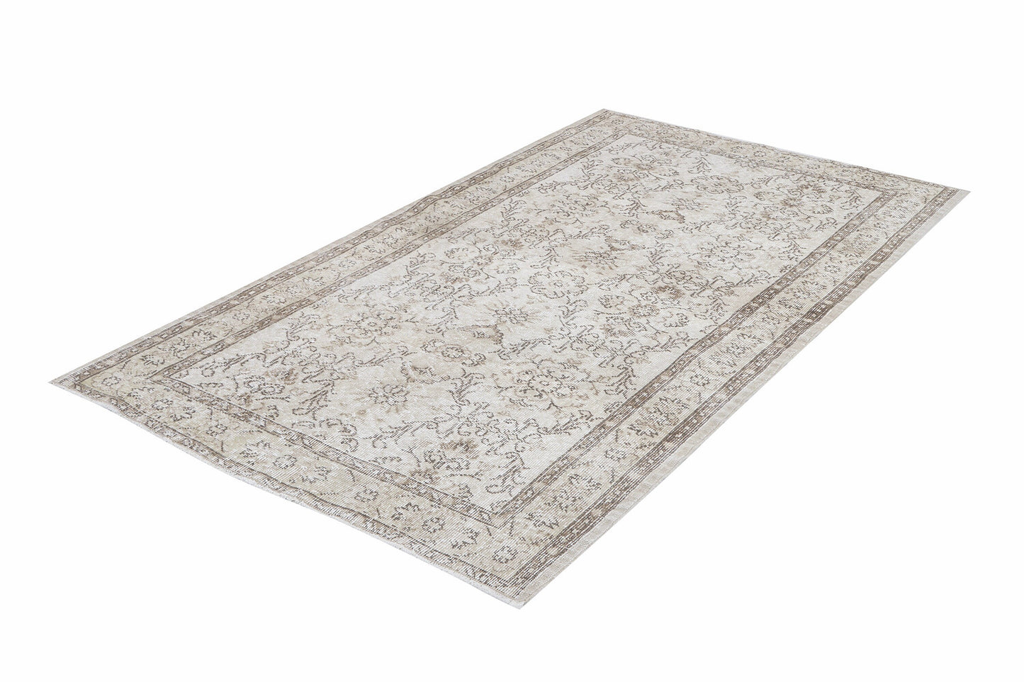 Turkish Rug, Vintage Rug, Oushak Rug, Handmade Rug, Area Rug, Neutral Rug, Primitive Rug, Vintage Carpet, Turkey Rug, Rug 4x7, 12467
