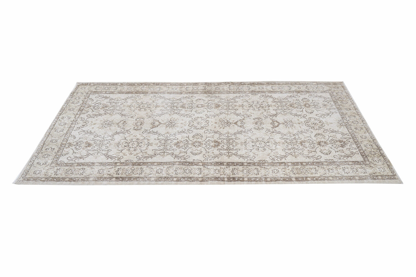 Turkish Rug, Vintage Rug, Oushak Rug, Handmade Rug, Area Rug, Neutral Rug, Primitive Rug, Vintage Carpet, Turkey Rug, Rug 4x7, 12467