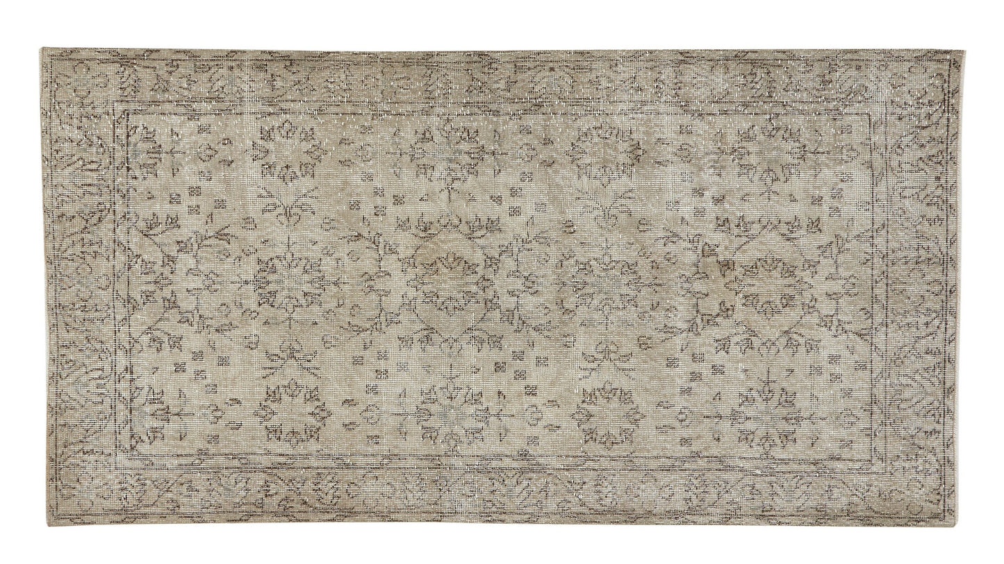 Turkish Vintage Oushak Rug, Handmade Area Antique Rug, Carpet Rug, Rug 4x7, Turkish Carpet, Bedroom Rug, Primitive Rug, Turkey Rug, 12091