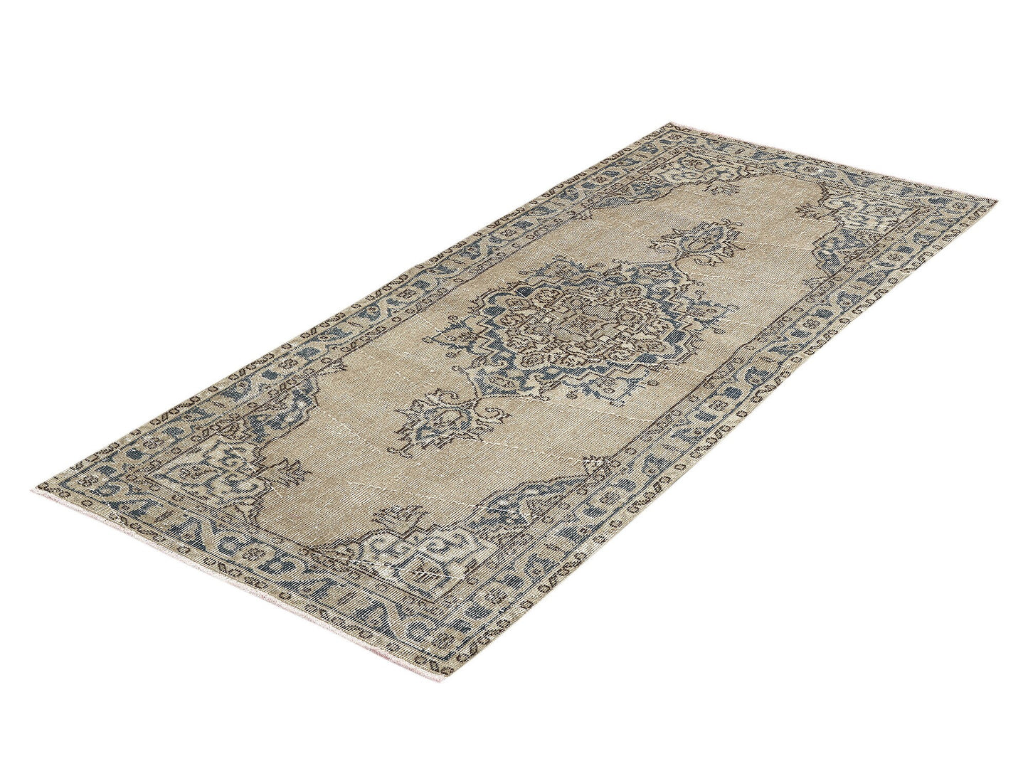 Vintage Handmade Rug, Turkish Oushak Rug, Neutral Area Rug, Kid Room Rug, Vintage Carpet, Contemporary Decor, Turkey Rug, Rug 3x7, 12084
