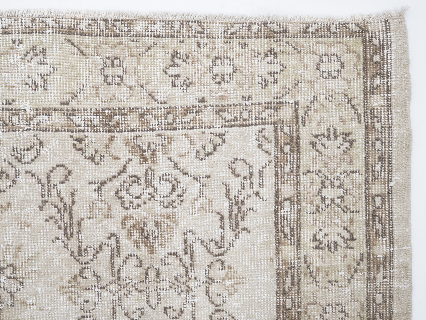 Turkish Rug, Vintage Rug, Oushak Rug, Handmade Rug, Area Rug, Neutral Rug, Primitive Rug, Vintage Carpet, Turkey Rug, Rug 4x7, 12467