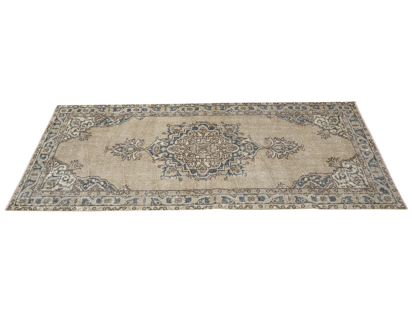 Vintage Handmade Rug, Turkish Oushak Rug, Neutral Area Rug, Kid Room Rug, Vintage Carpet, Contemporary Decor, Turkey Rug, Rug 3x7, 12084