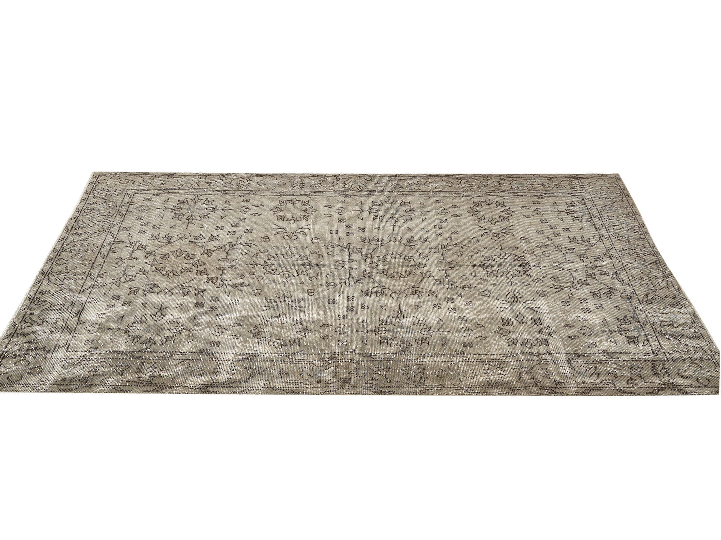Turkish Vintage Oushak Rug, Handmade Area Antique Rug, Carpet Rug, Rug 4x7, Turkish Carpet, Bedroom Rug, Primitive Rug, Turkey Rug, 12091
