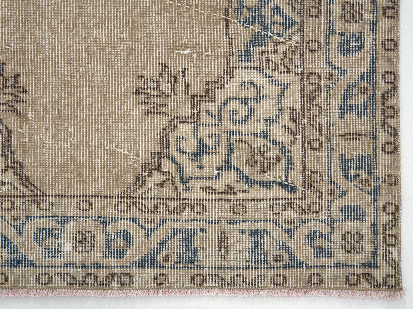 Vintage Handmade Rug, Turkish Oushak Rug, Neutral Area Rug, Kid Room Rug, Vintage Carpet, Contemporary Decor, Turkey Rug, Rug 3x7, 12084